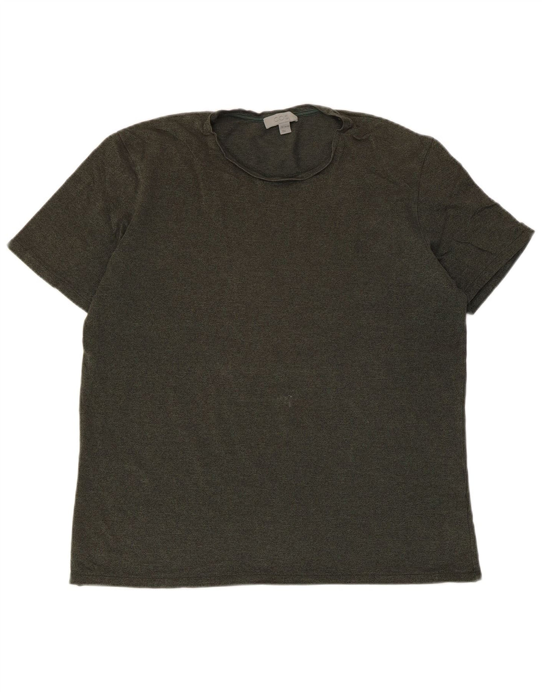 COS Camiseta Masculina Top Grande Verde
