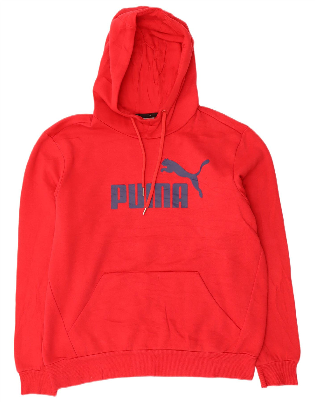 Puma masculino gráfico moletom com capuz médio algodão vermelho