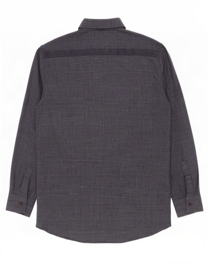 Camisa masculina de flanela Superdry XL azul marinho Houndstooth