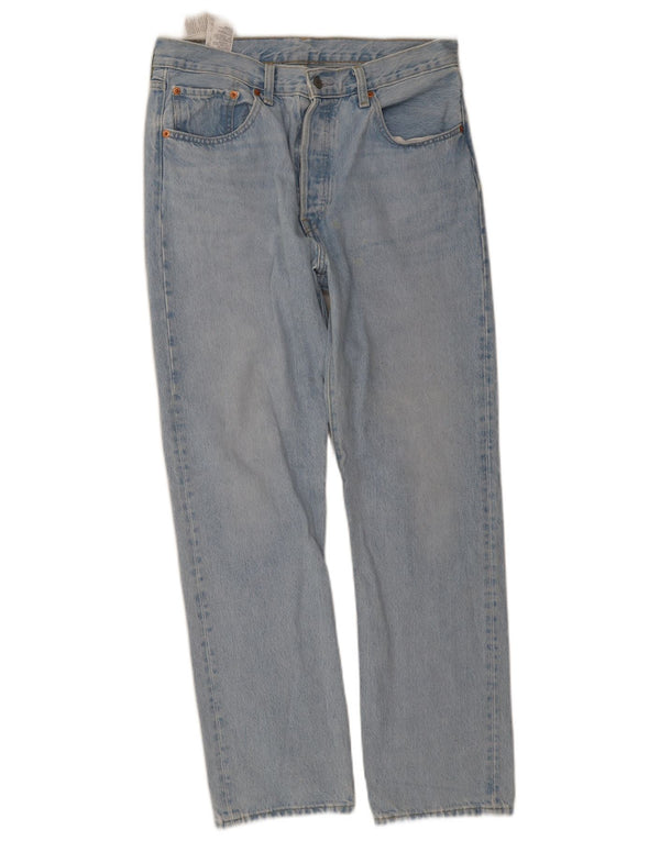 Levi's Masculino 501 Straight Jeans W31 L30 Azul Algodão