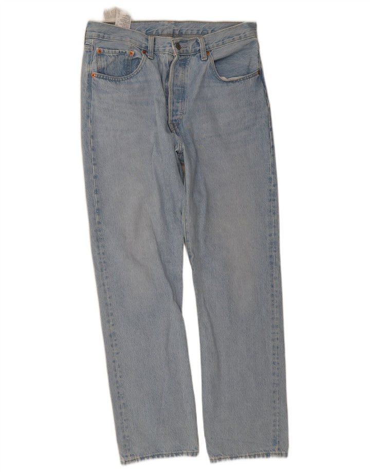 Levi's Masculino 501 Straight Jeans W31 L30 Azul Algodão