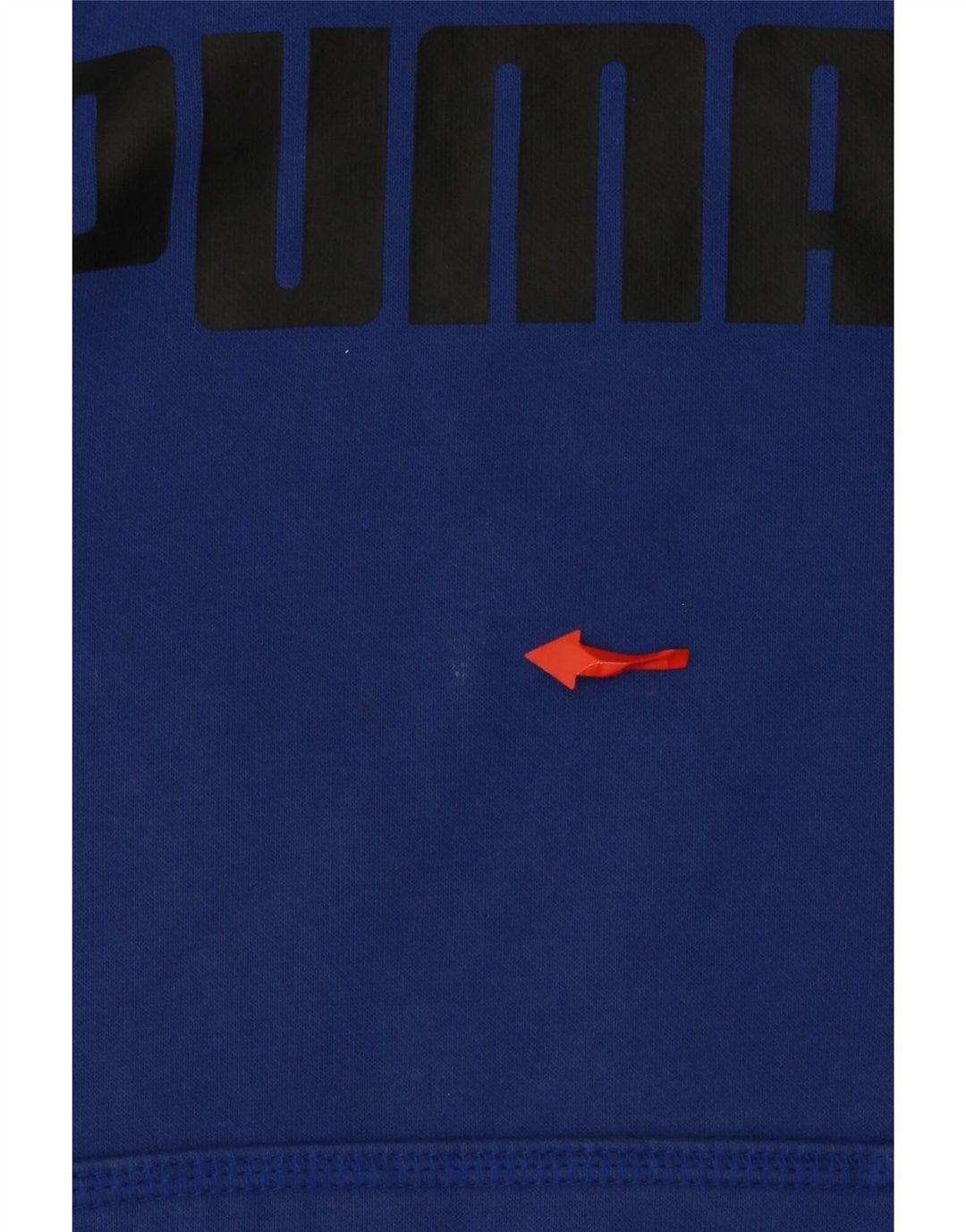 PUMA Mens Graphic Hoodie Jumper Pequeno Azul Algodão