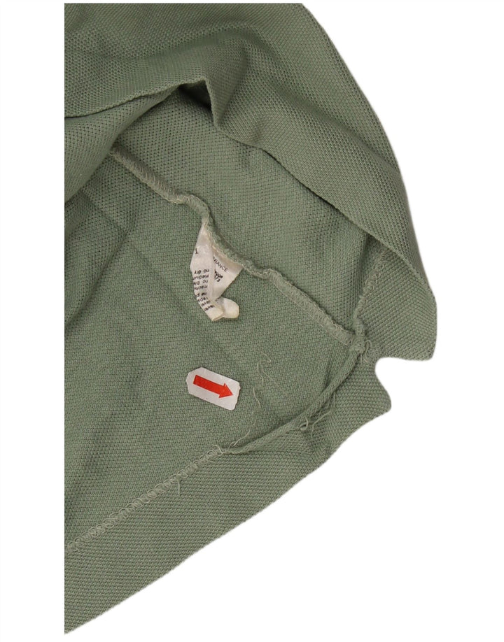 Camisa polo masculina Lacoste tamanho 5 grande algodão verde