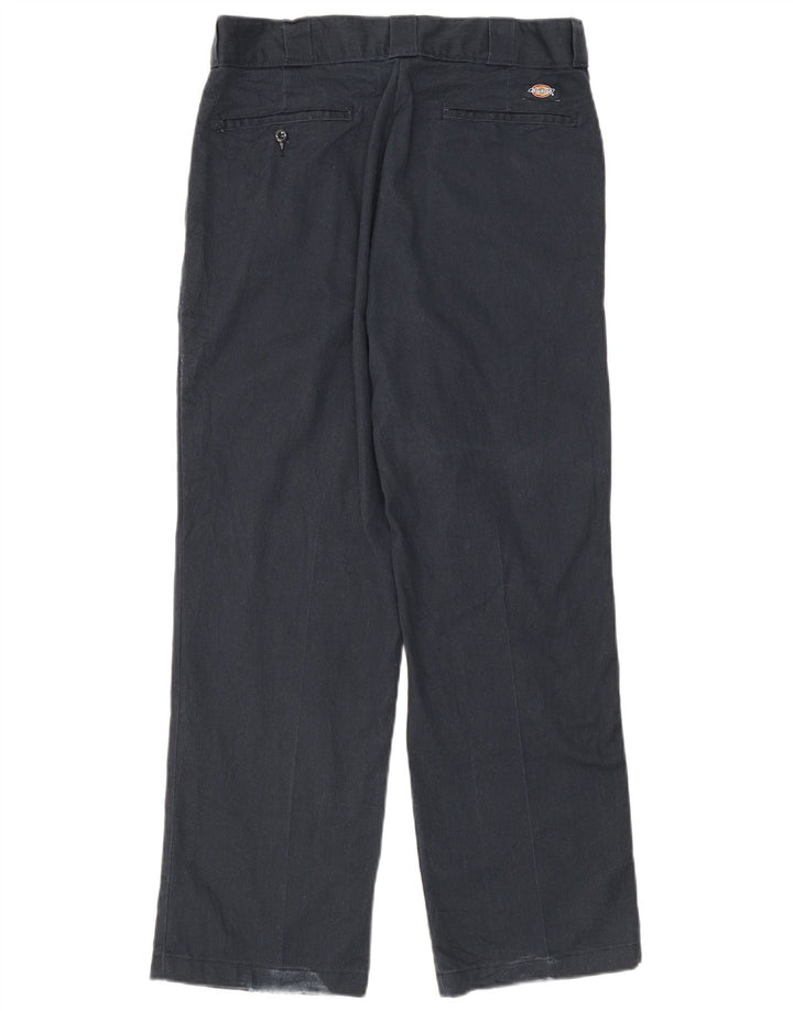 Calças Chino retas masculinas Dickies W32 L30 azul marinho