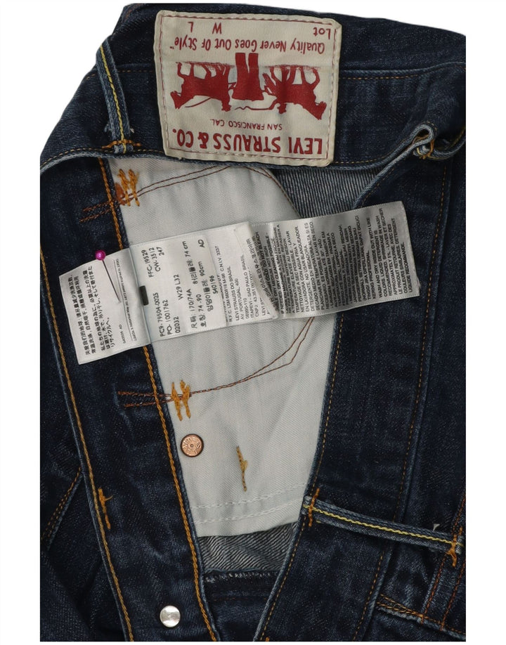 Jeans retos masculinos LEVI'S W29 L29 algodão azul