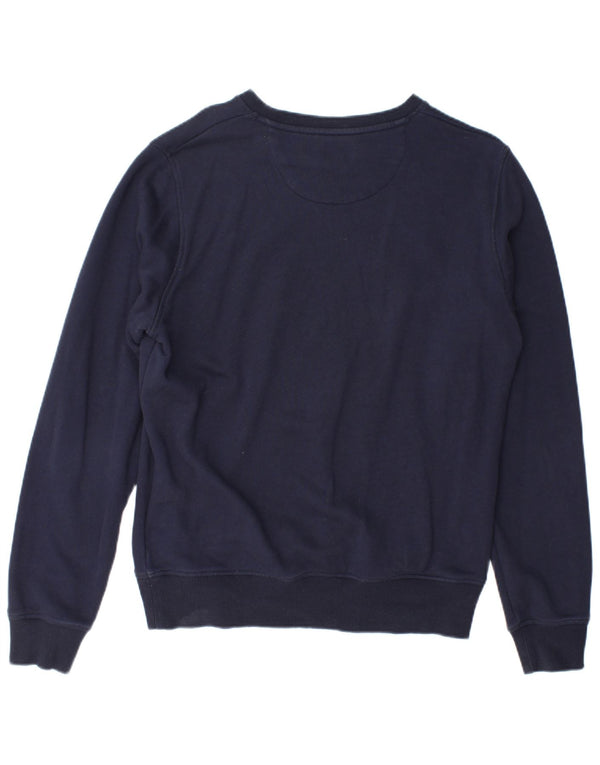 Gant moletom masculino jumper grande algodão azul marinho