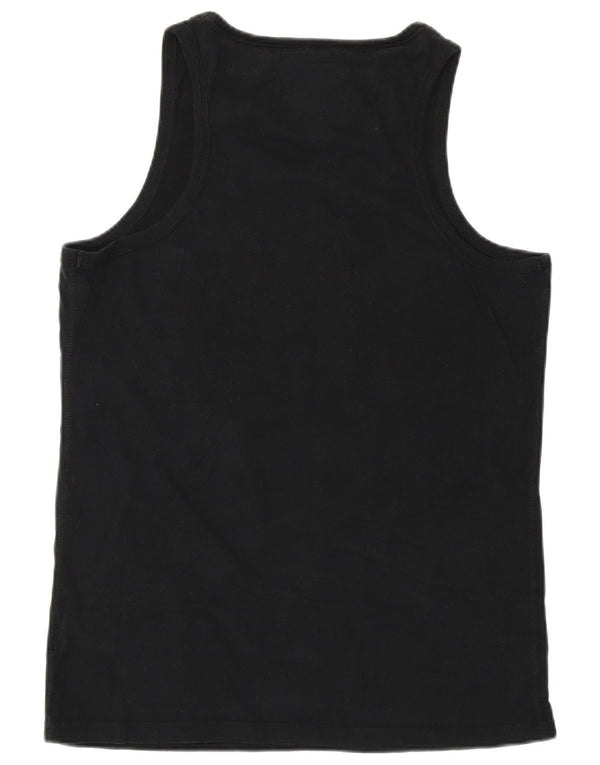 Superdry Mens Graphic Vest Top Grande Algodão Preto
