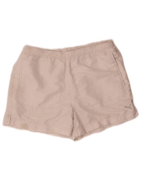 Shorts esportivos femininos Puma UK 12 médio branco poliéster