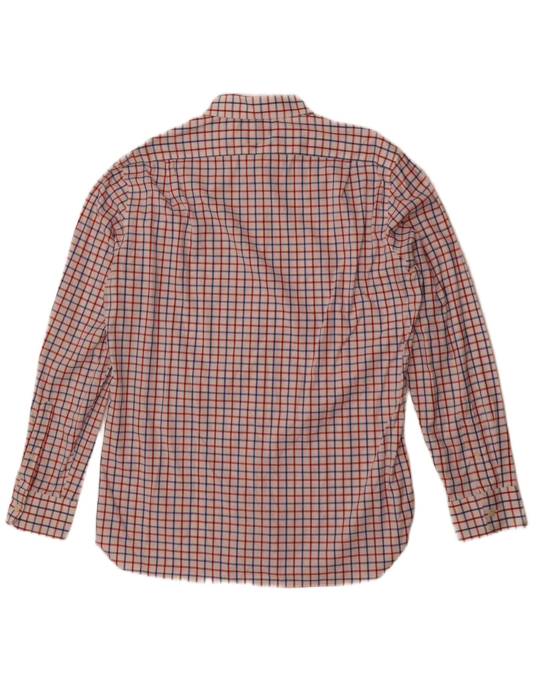 Camisa J. Crew masculina Thompson tamanho 16 16 1/2 grande xadrez branco