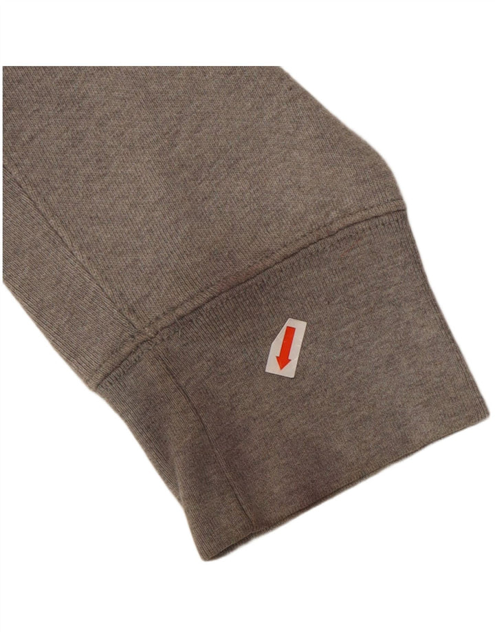 Suéter com capuz gráfico masculino LEVI'S grande algodão cinza