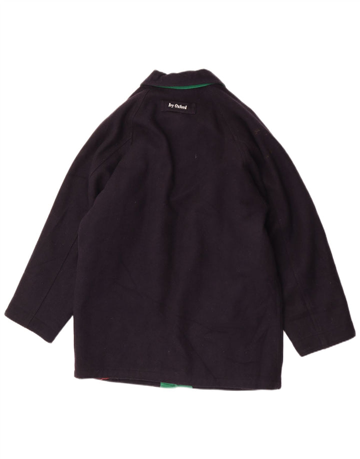 Jaqueta bomber Ivy Oxford masculina de ajuste regular Reino Unido 40 grande lã azul marinho