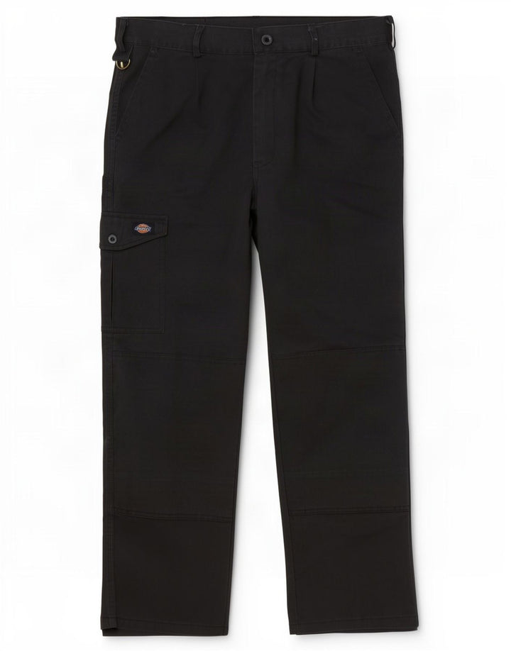 Calças cargo retas masculinas Dickies W36 L29 poliéster cinza