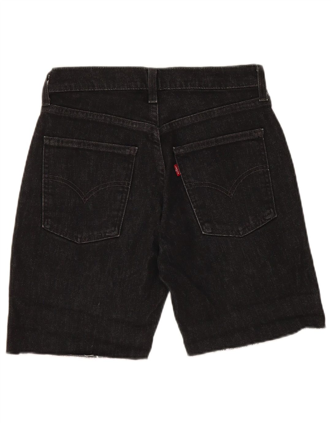 Shorts jeans feminino 525 da LEVI'S W28 médio preto algodão