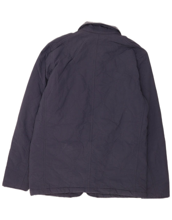 Jaqueta acolchoada masculina Levi's UK 38 médio azul marinho poliamida clássico