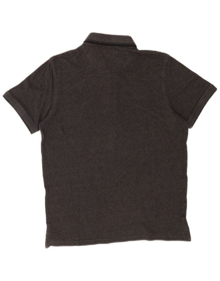 Camisa polo masculina Jack & Jones grande cinza