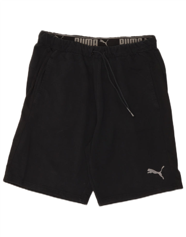 Shorts esportivos masculinos PUMA grandes pretos
