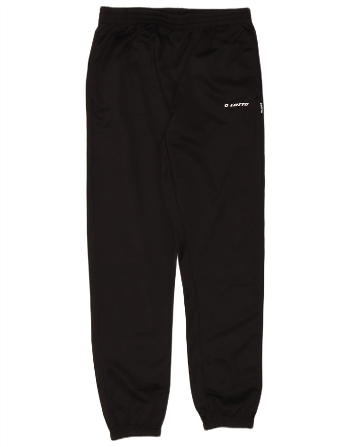 Calça de treino masculina Lotto Joggers grande poliéster preto