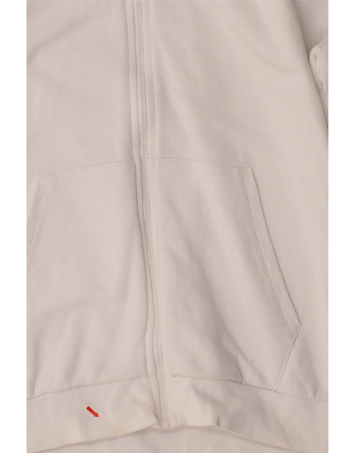 PUMA Mens Zip Hoodie Sweater Large White Cotton Vintage Puma and Second-Hand Puma from Messina Hembry 