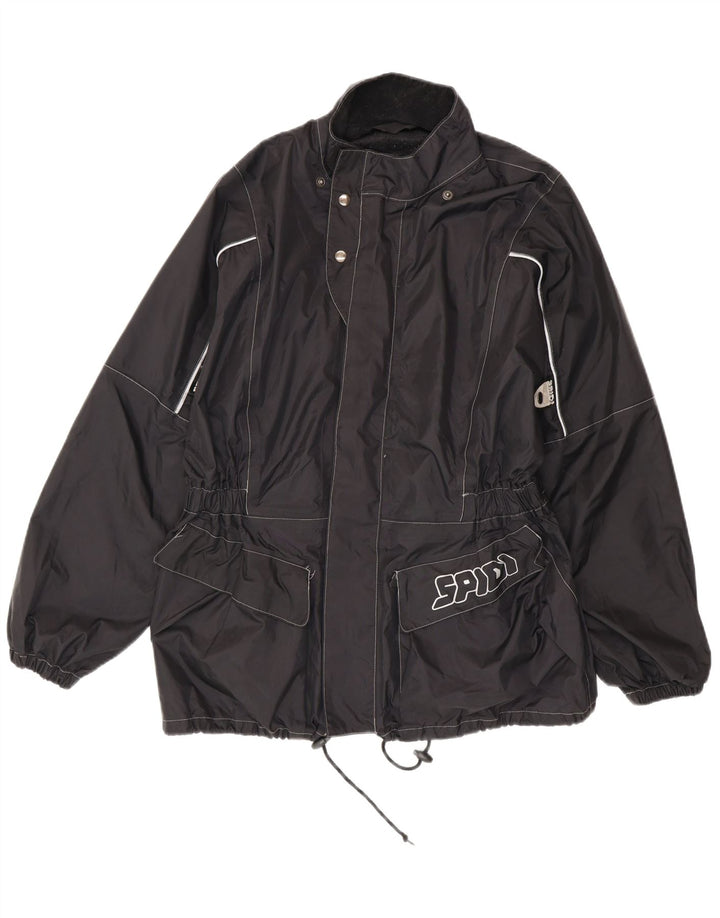 Jaqueta de chuva masculina Spidi Graphic UK 38 médio preto nylon