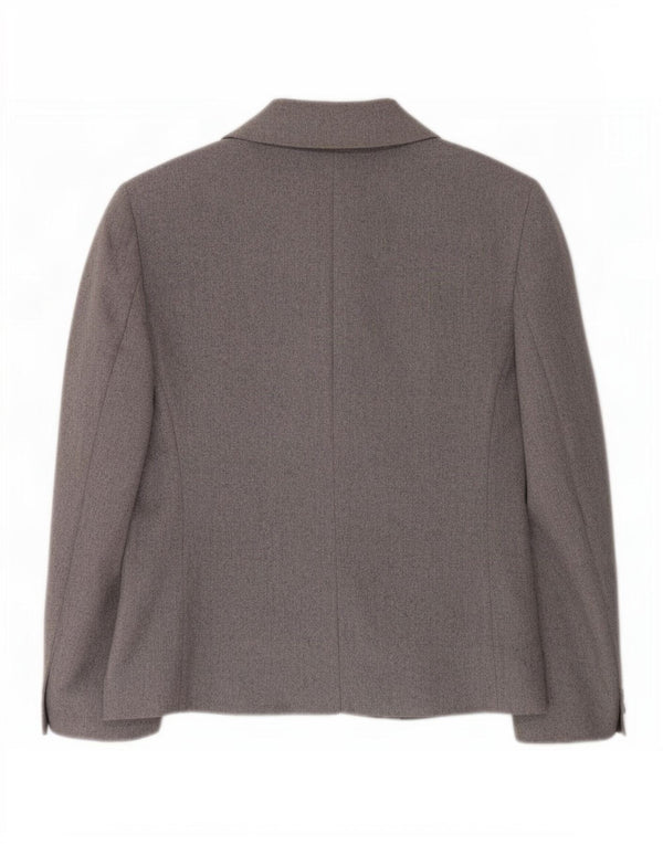 Jaqueta blazer feminina St Michael com 1 botão Reino Unido 14 grande lã cinza