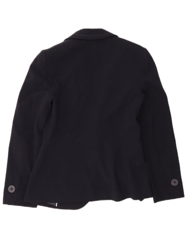 Jaqueta blazer feminina Marks & Spencer com 1 botão Reino Unido 12 médio azul marinho