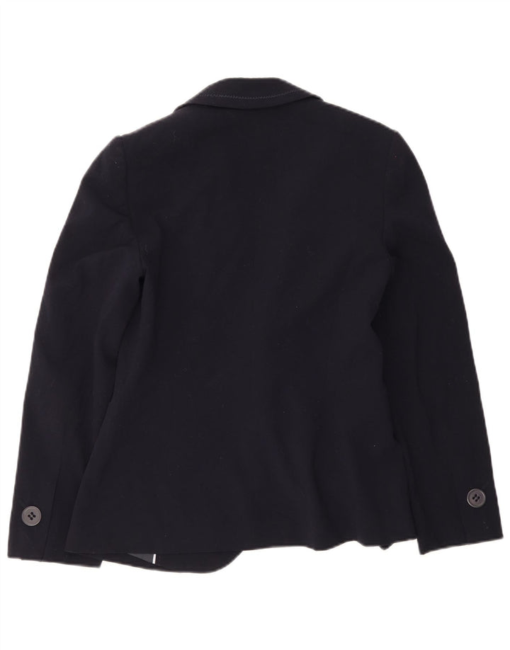 Jaqueta blazer feminina Marks & Spencer com 1 botão Reino Unido 12 médio azul marinho