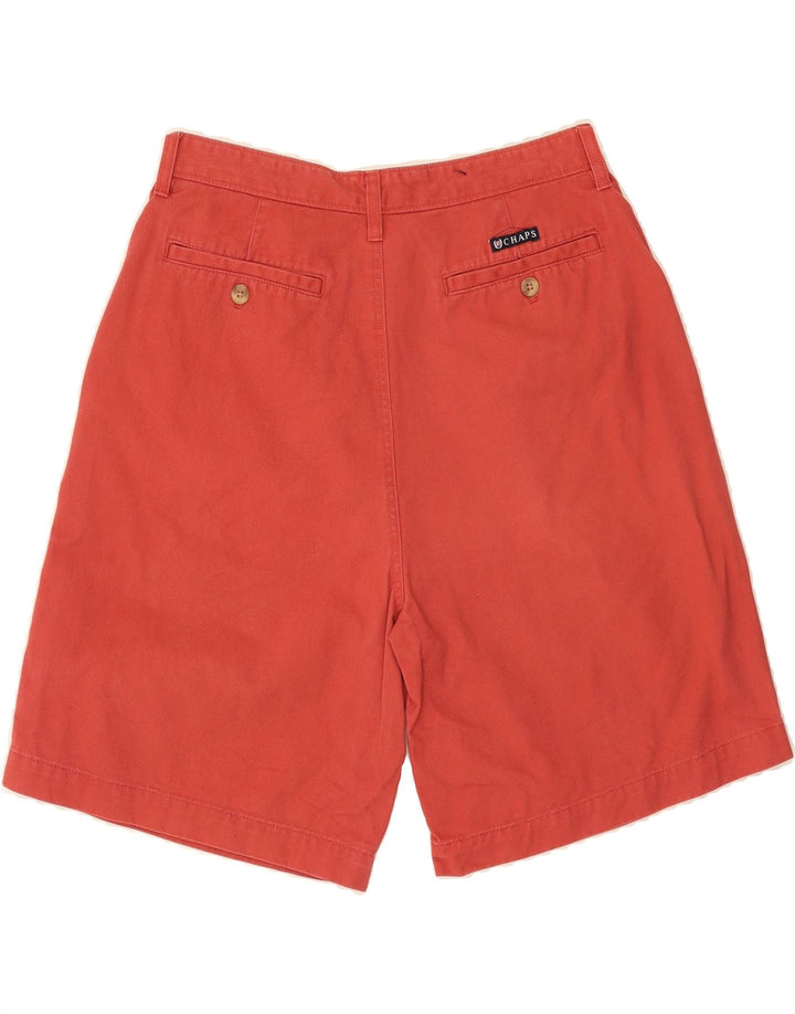 CHAPS Mens Chino Shorts W32 Medium Red Cotton Vintage Chaps and Second-Hand Chaps from Messina Hembry 