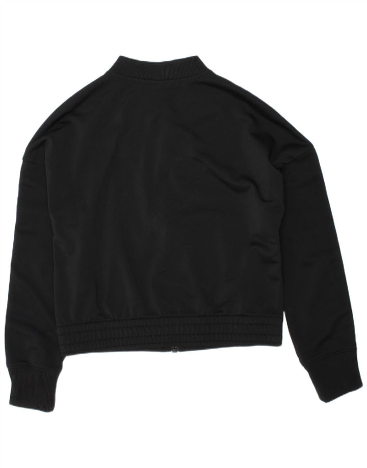 NIKE Boys Tracksuit Top Jacket 9-10 Years Medium Black Colourblock