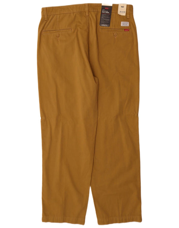 Calça cargo masculina cônica Levi's W34 L32 algodão bege