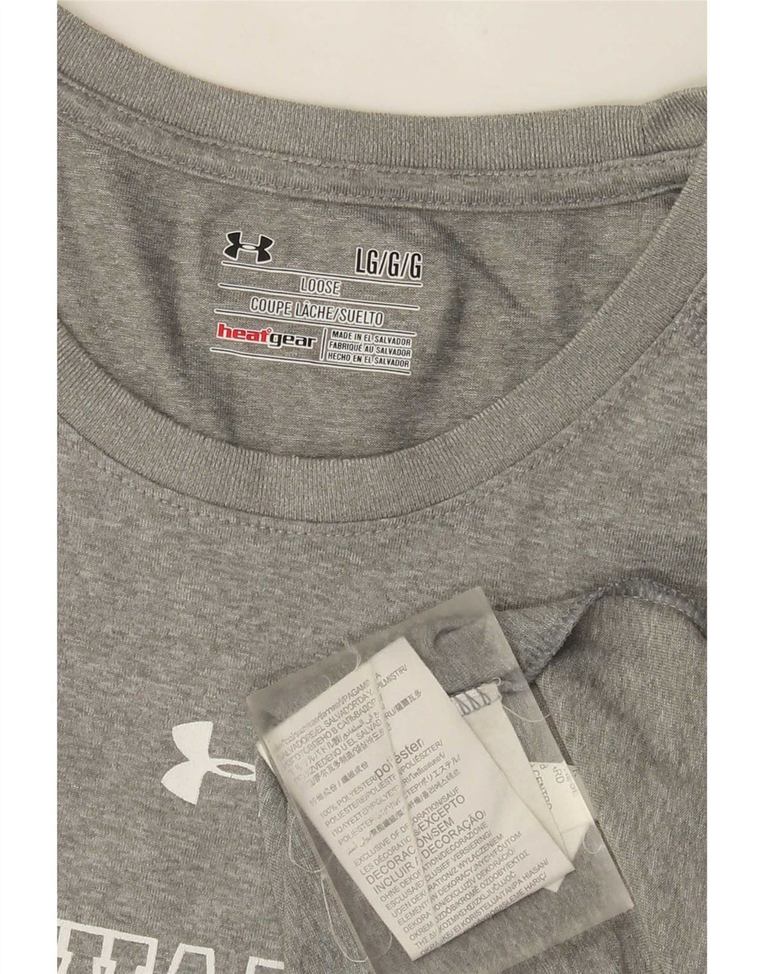 Under Armour Camiseta masculina Milwaukee gráfica grande poliéster cinza
