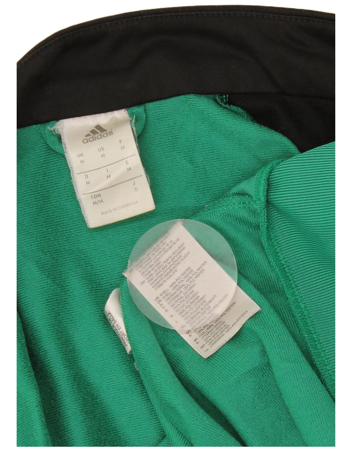 Adidas Mens Tracksuit Top Jacket Médio Verde Colorblock Poliéster