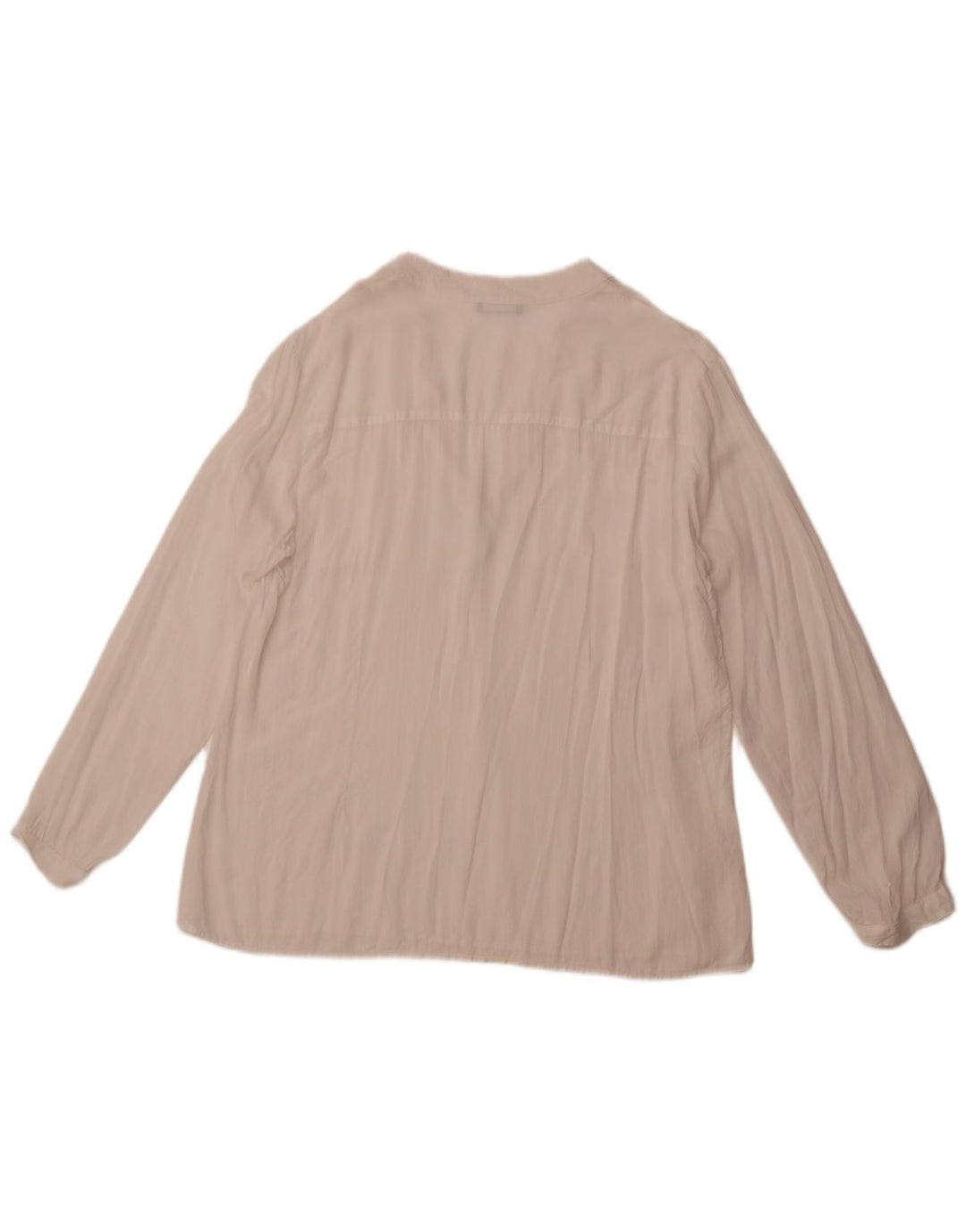 Blusa feminina de manga comprida BENETTON UK 18 XL branco