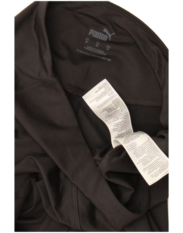 Puma Womens Capri Leggings UK 14 Médio Preto Poliéster