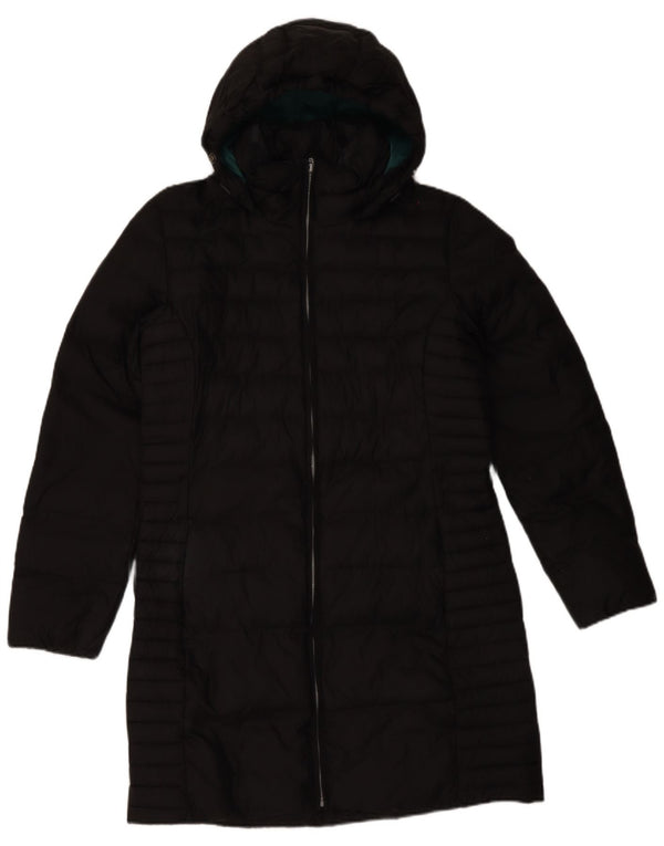 Timberland Womens Hooded Padded Coat UK 16 Large Black Polyester