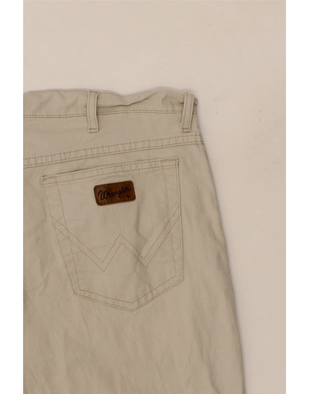 WRANGLER Mens Straight Casual Trousers W38 L31 Beige Cotton Vintage Wrangler and Second-Hand Wrangler from Messina Hembry 