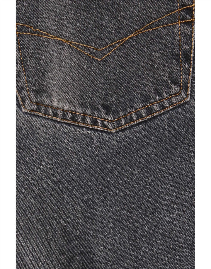 Belfe Calça jeans masculina cortada W33 L26 algodão azul