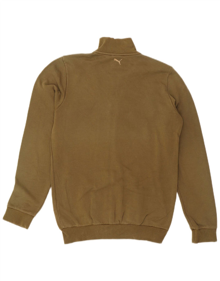 Jaqueta PUMA Meninos Treino Top 15-16 Anos Algodão Cáqui