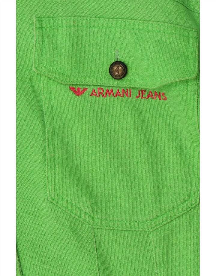 Jaqueta bomber feminina Armani Jeans IT 44 algodão verde médio