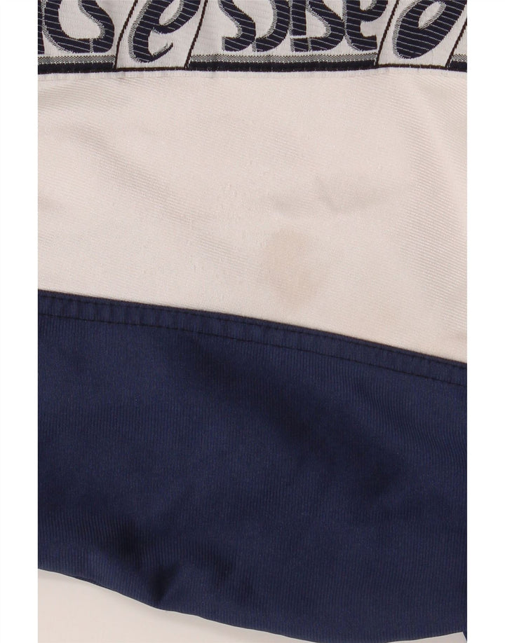 ASICS Mens Graphic Tracksuit Top Jacket IT 52 Grande bloco colorido azul marinho