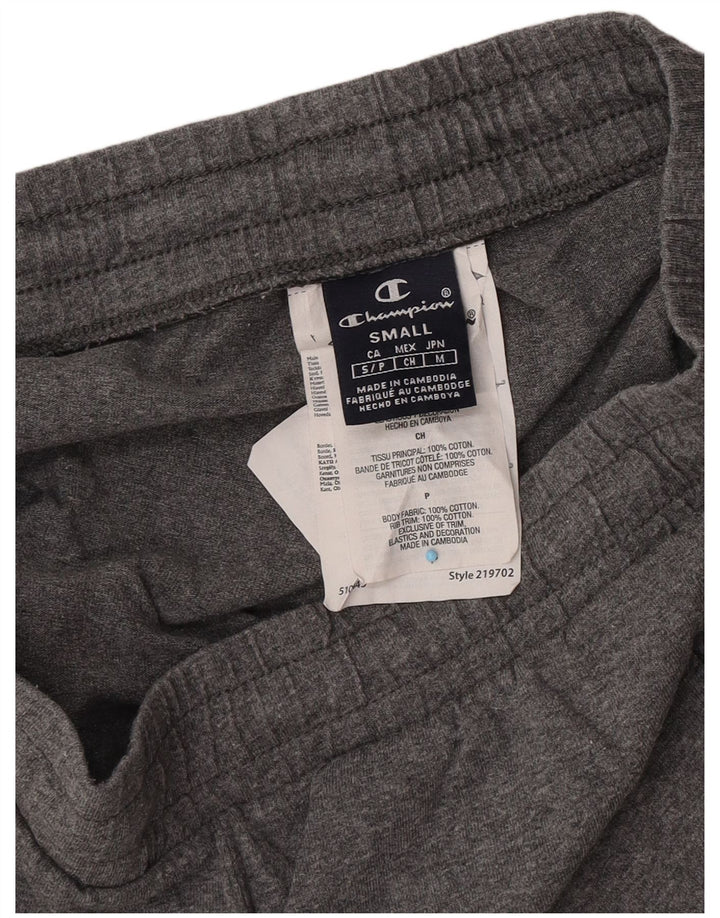 Shorts esportivos masculinos Champion pequeno algodão cinza