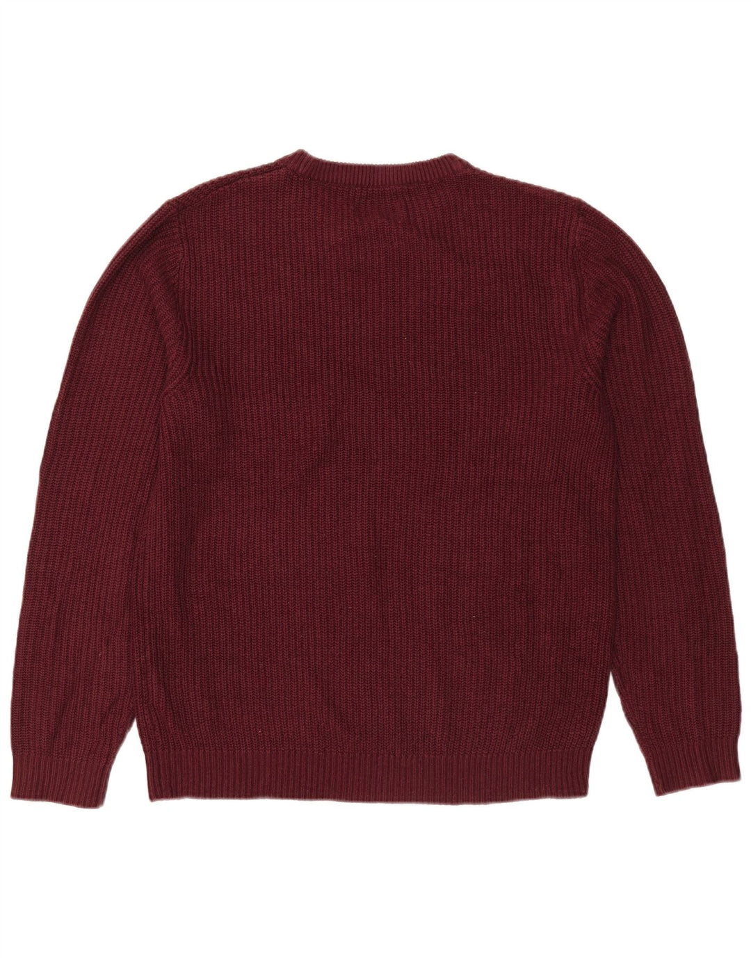 Suéter masculino Jack & Jones com gola redonda, acrílico médio vinho