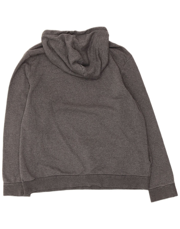 Jumper com capuz gráfico feminino Adidas UK 20/22 XL cinza algodão