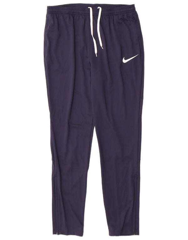 Calça de treino masculina Nike Dri Fit grande poliéster azul marinho