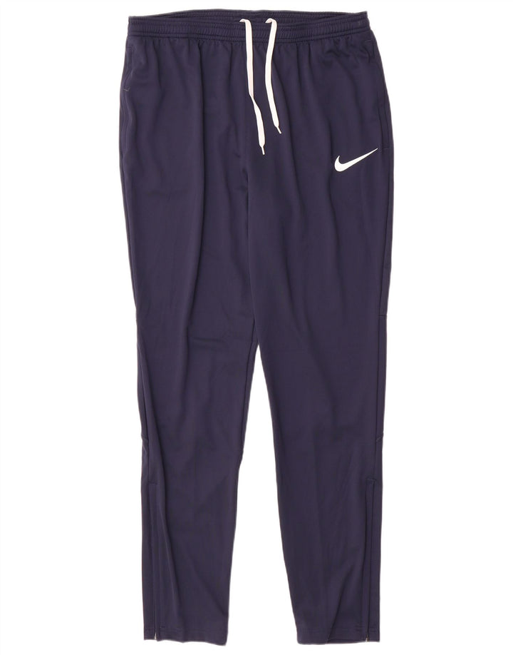 Calça de treino masculina Nike Dri Fit grande poliéster azul marinho