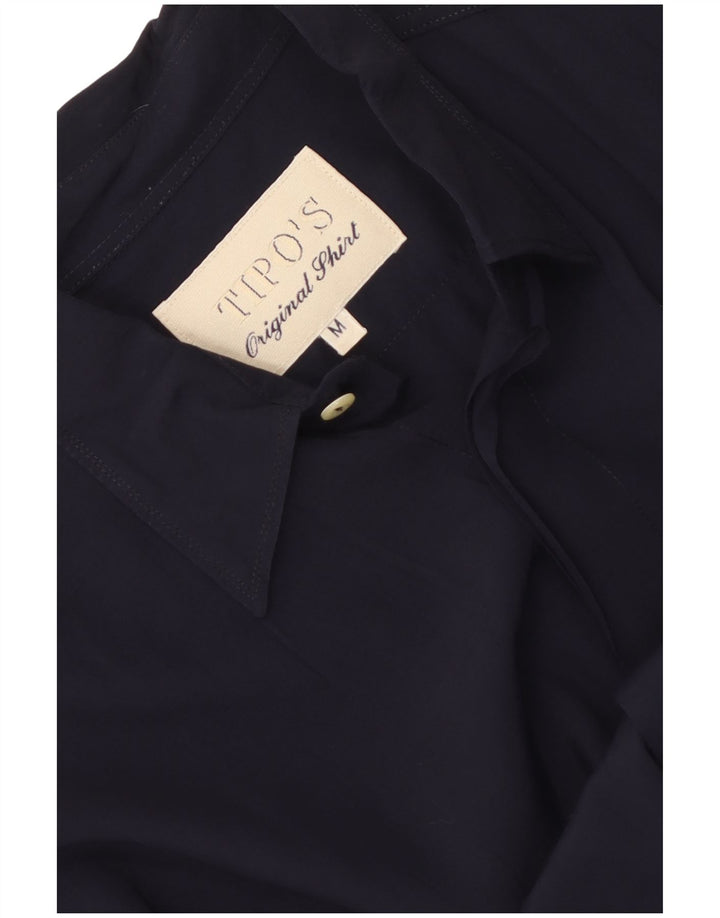 Camisa masculina Tipo'S média azul marinho
