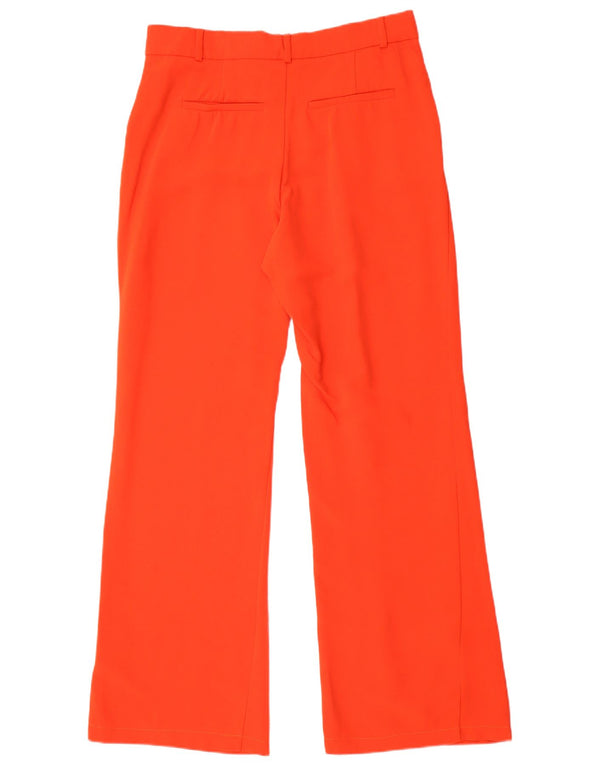 Calça feminina Zara Bootcut Chino grande W30 L33 vermelha