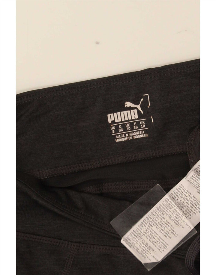 Puma Womens Capri Leggings UK 10 Pequeno Poliéster Cinza
