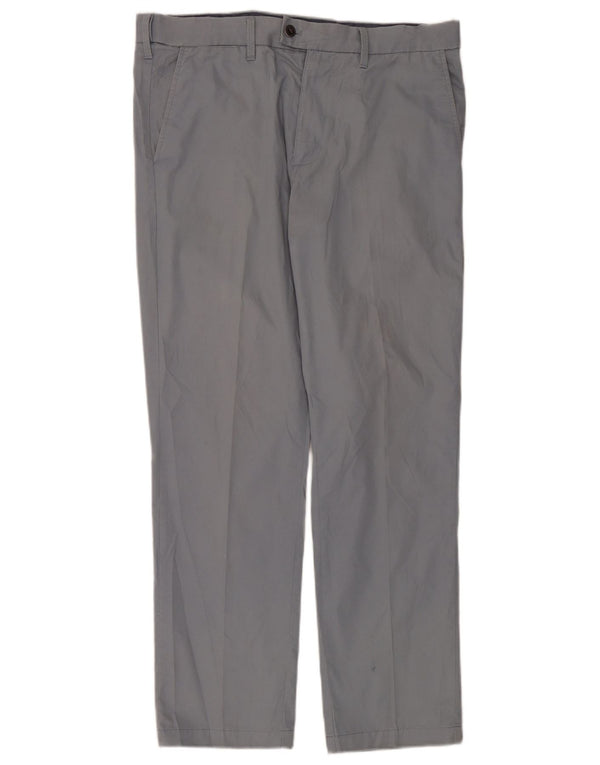 Calça masculina de ajuste regular Marks & Spencer W36 L31 algodão azul