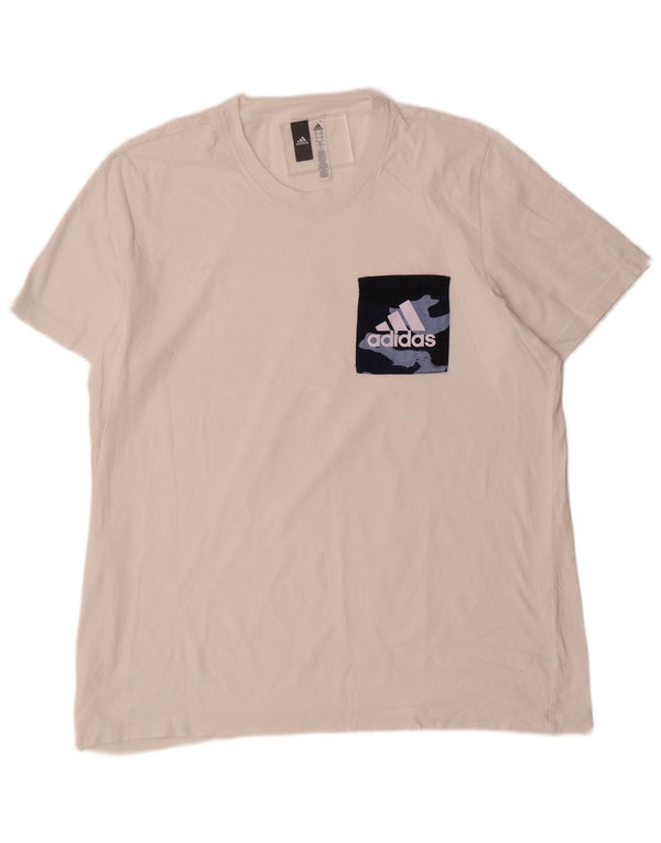 Camiseta Adidas Masculina Graphic Top XL Algodão Branco