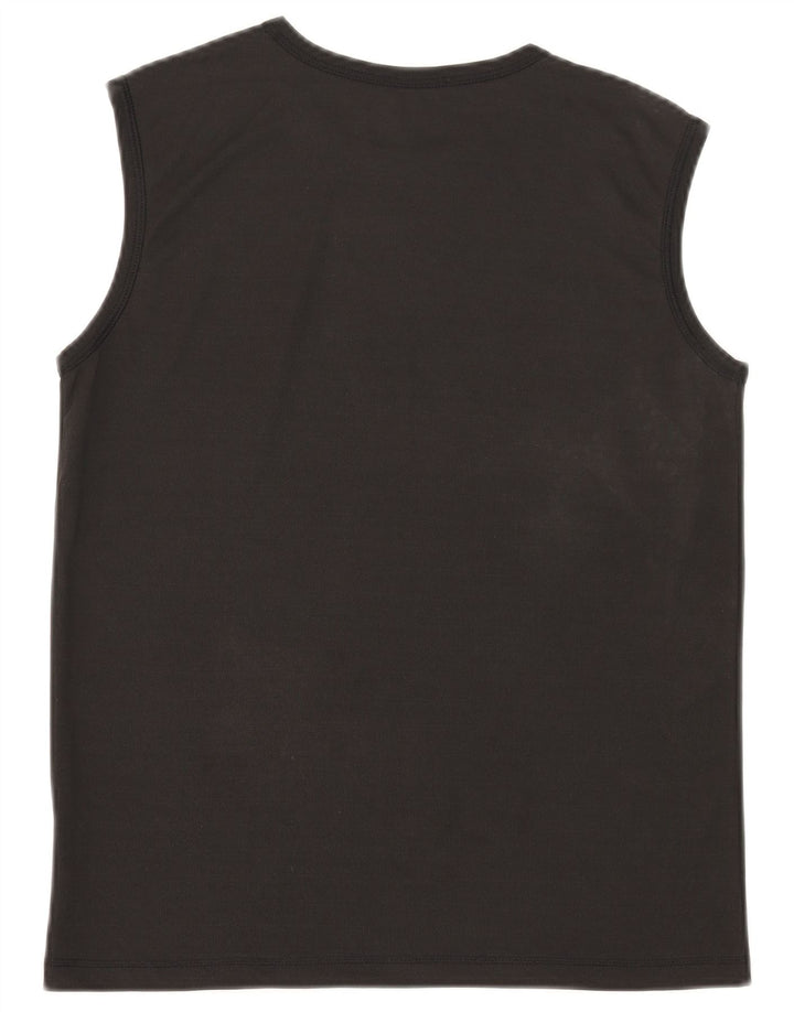 Puma Mens Graphic Vest Top Médio Preto
